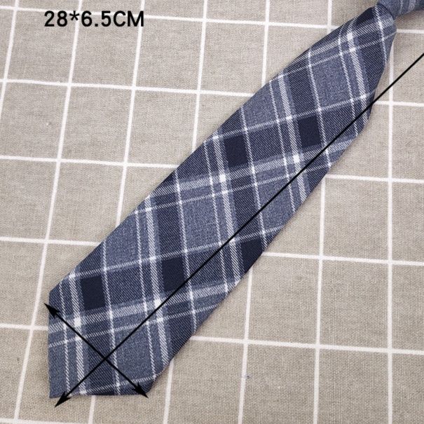 ネクタイ 格子柄チェック織り柄ワンタッチネクタイ