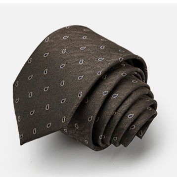 ネクタイ 小紋柄ペイズリー織り地ネクタイ