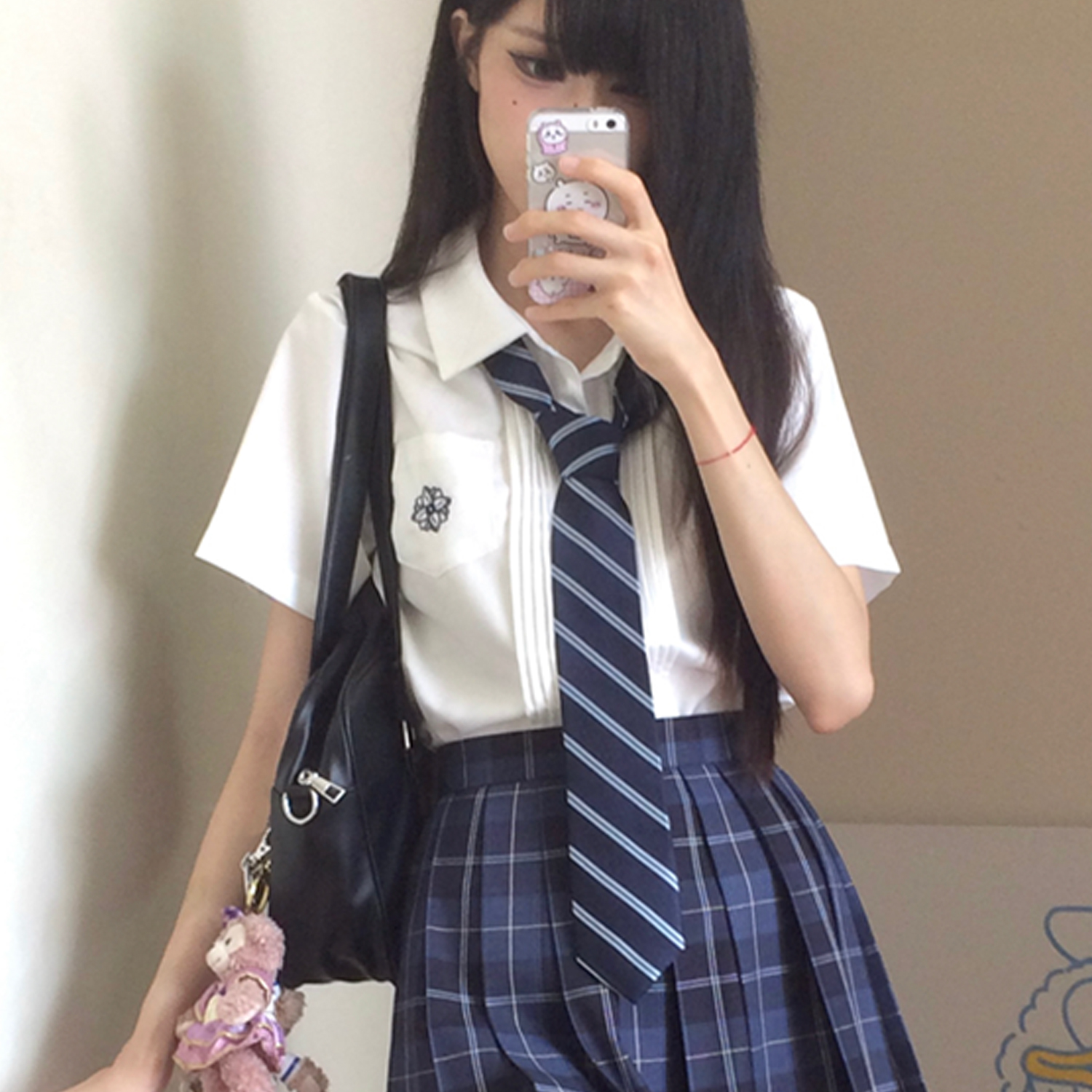 ネクタイ 学生服向けストライプ柄ロングネクタイ