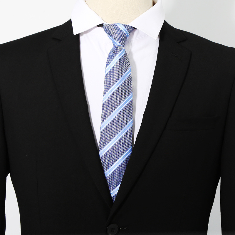 ネクタイ 斜縞模様拉鍊式紳士用礼装ネクタイ