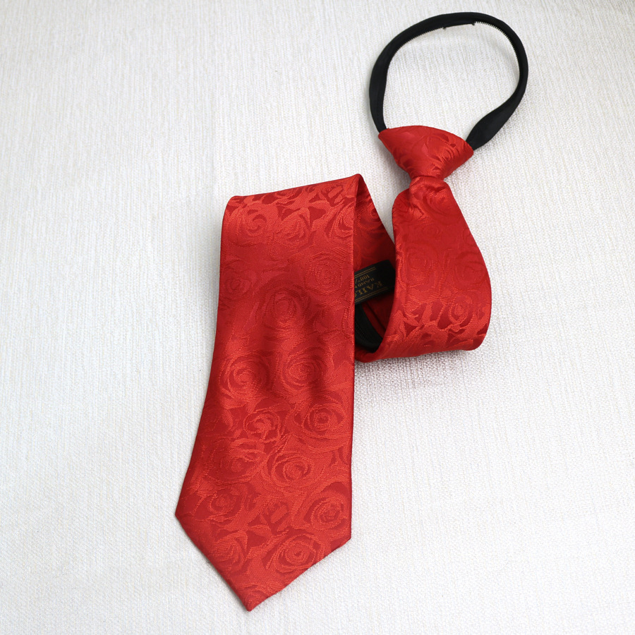 ネクタイ 薔薇柄シルク織りフォーマルネクタイ