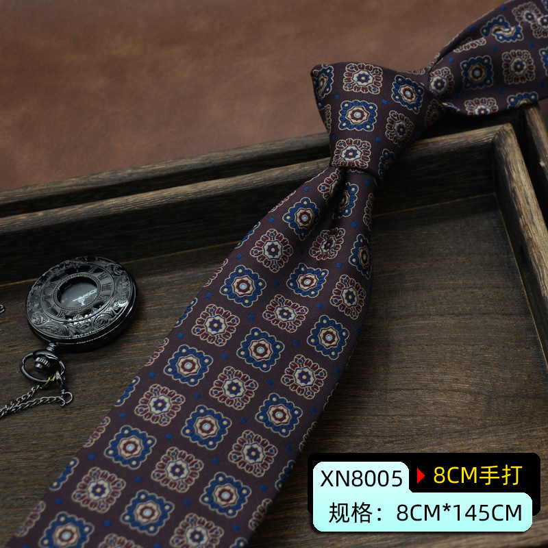 ネクタイ 小紋柄ペイズリー調ネクタイ就活向け