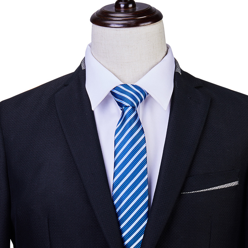 ネクタイ 斜め縞模様絹織物正装用ネクタイ