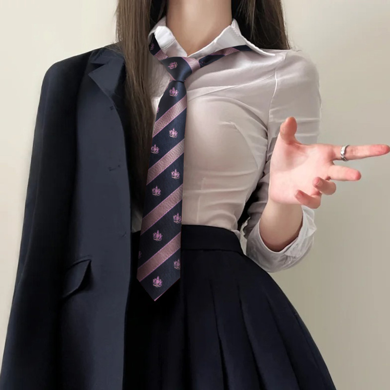 ネクタイ 格子模様の上品リボンタイ