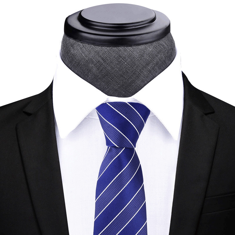 ネクタイ 斜めストライプ柄紳士用高品質絹ネクタイ