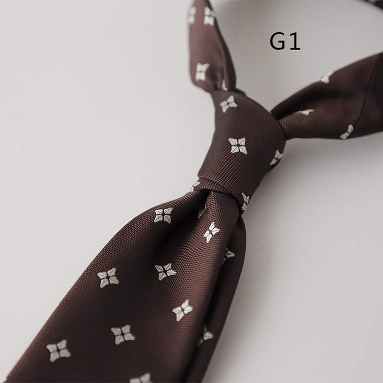 ネクタイ 四つ花小紋柄フォーマルシルクネクタイ