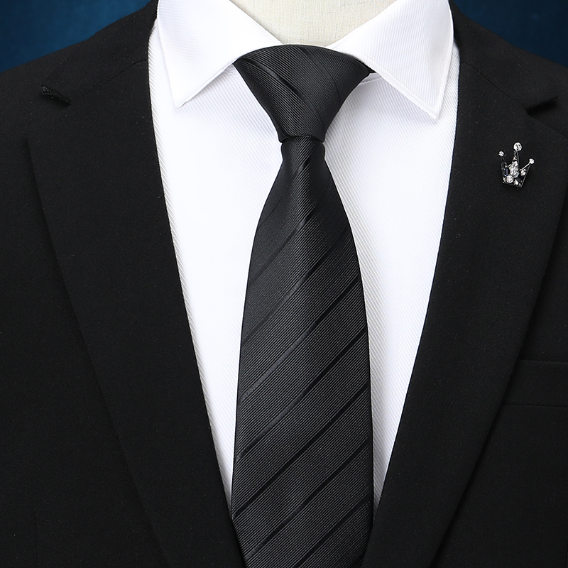 ネクタイ 斜線柄絹織り紳士用礼装ネクタイ