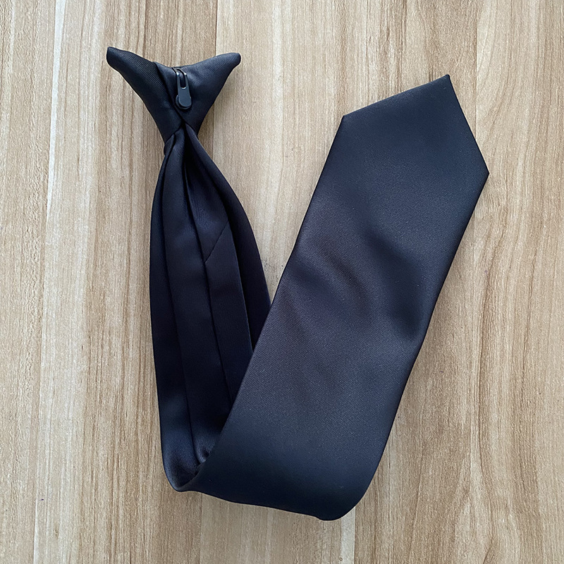 ネクタイ 無地サテン生地ワンタッチネクタイ定番ビジネス