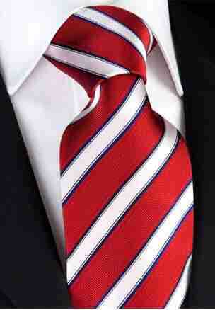 ネクタイ 上品な斜め縞模様の絹織りネクタイ