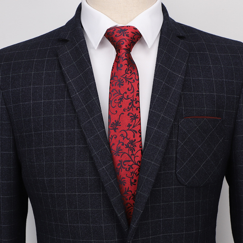 ネクタイ 斜めストライプ柄絹製ネクタイ