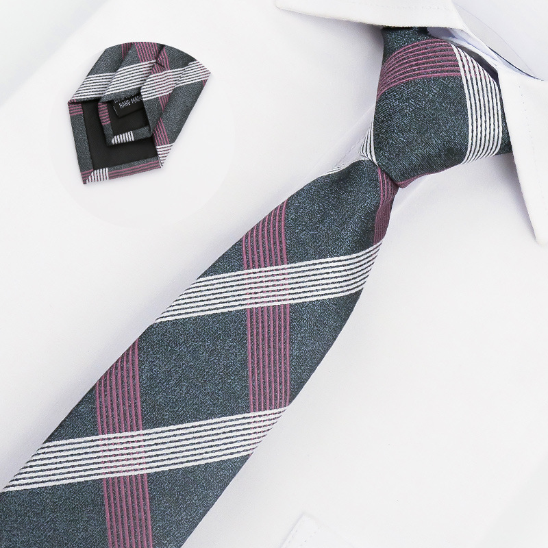 ネクタイ 洗練された斜めストライプ柄フォーマルネクタイ