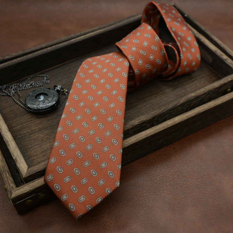 ネクタイ 小紋柄ペイズリー調ネクタイ就活向け