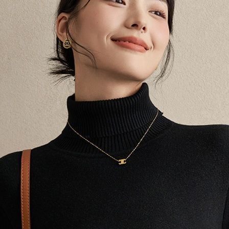 【裏起毛・発熱】タートルネック レディース 長袖 上質リブ編み ハイネックニット　S〜XL