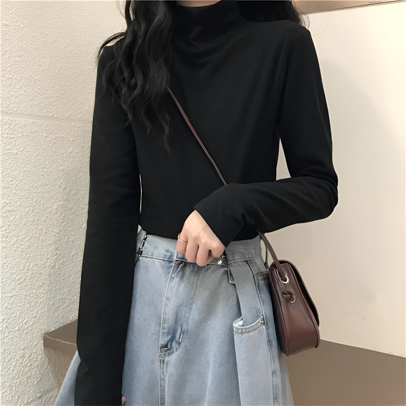 シンプル美シルエットタートルネック