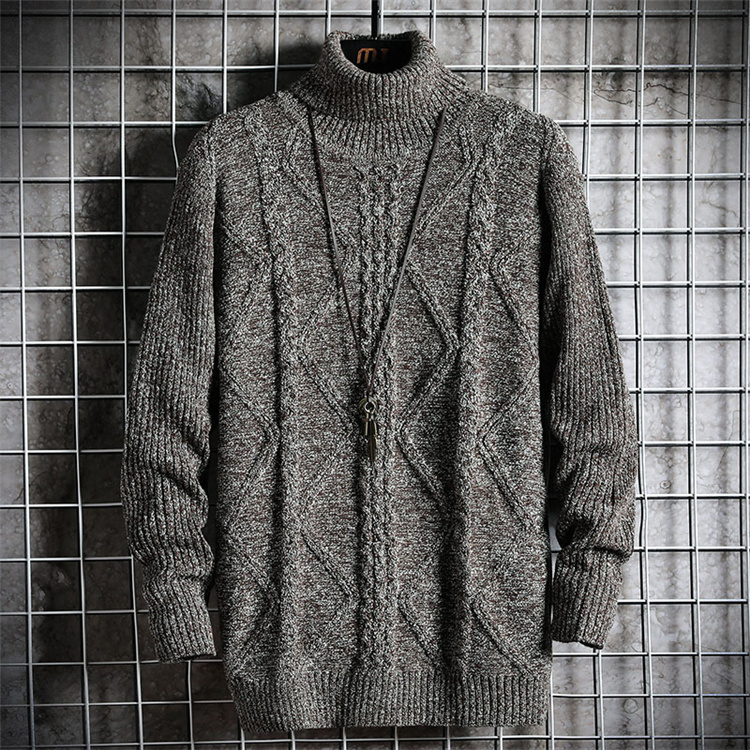 【メンズ タートルネック セーター】厚手ケーブル編みニット｜防寒×上品デザインの冬物トップス neckty＋