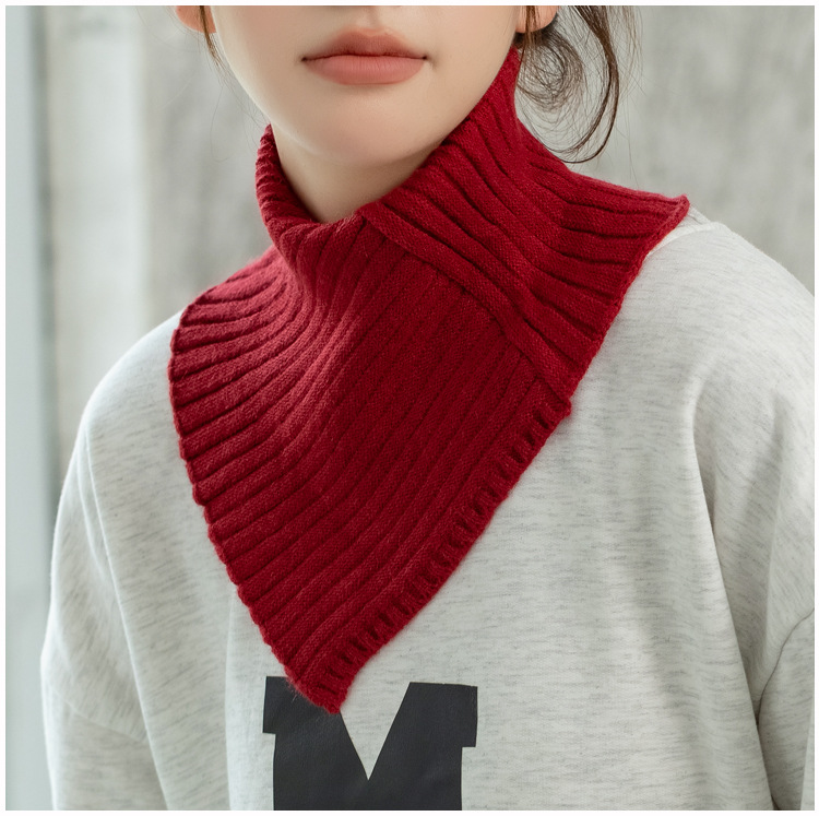 ネックウォーマー　ニット つけ襟 ネックウォーマー 暖かい 防寒 可愛い