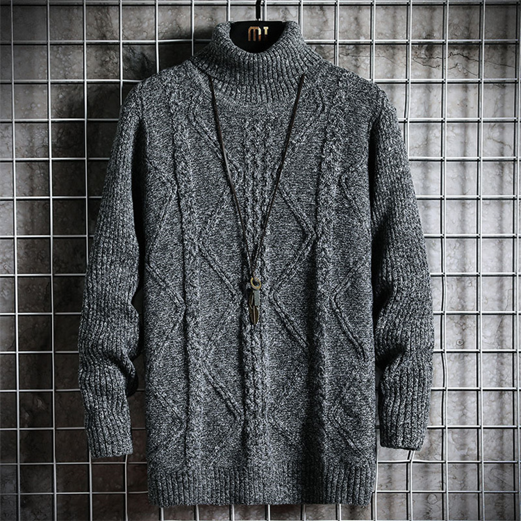 【メンズ タートルネック セーター】厚手ケーブル編みニット｜防寒×上品デザインの冬物トップス neckty＋