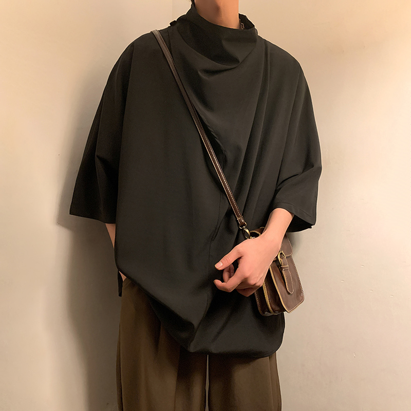 タートルネック ゆったりドレーププルオーバー　大きいサイズ　ぽっちゃり対応