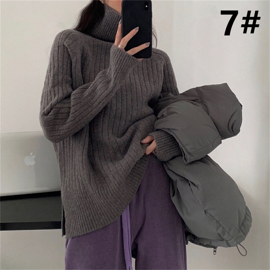 新作 タートルネック セーター 体型カバー レディース　長袖