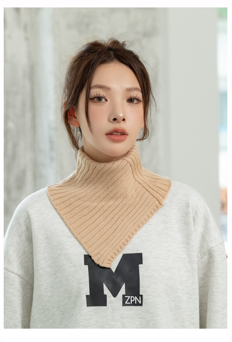 ネックウォーマー　ニット つけ襟 ネックウォーマー 暖かい 防寒 可愛い