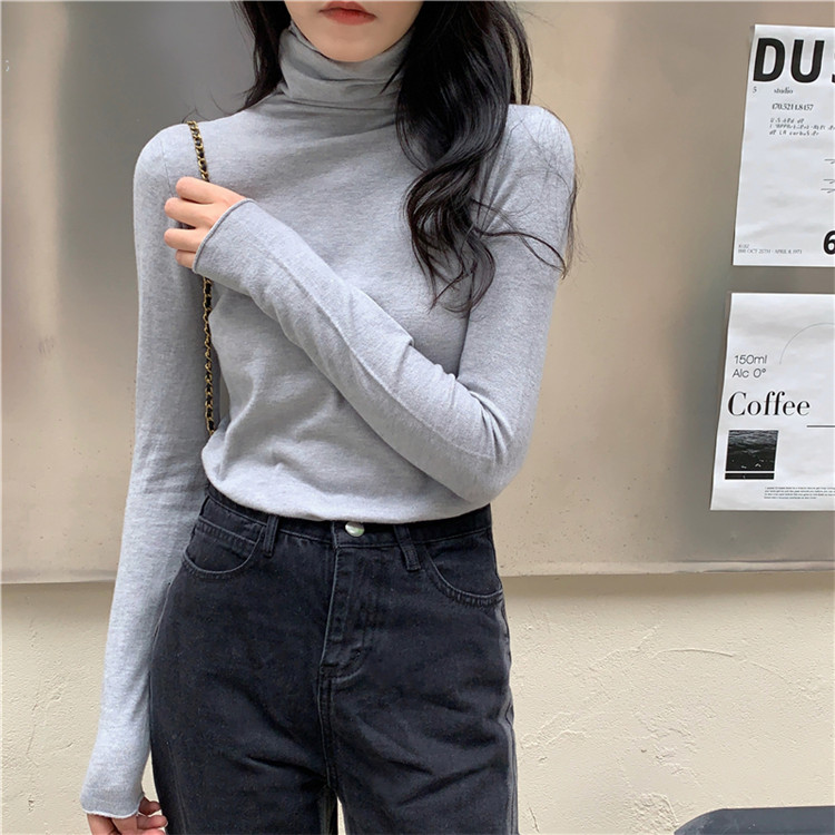冬の必需品 暖かニットタートルネックシャツ 女性用　タートルネック　レディース　長袖
