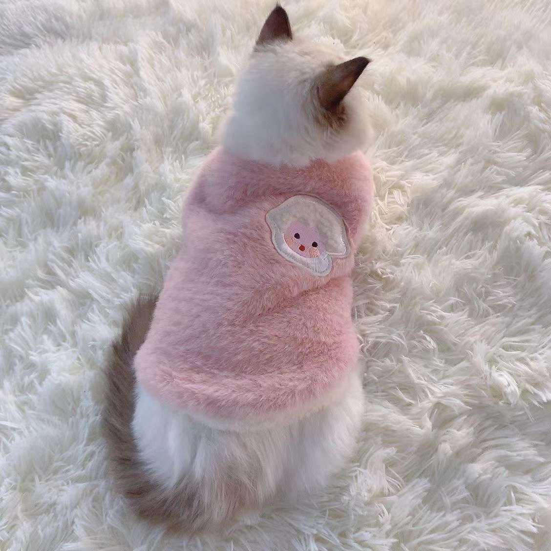 Cat Clothing Recovery Suit | Fluffy Healing Cat Post-Op Wear