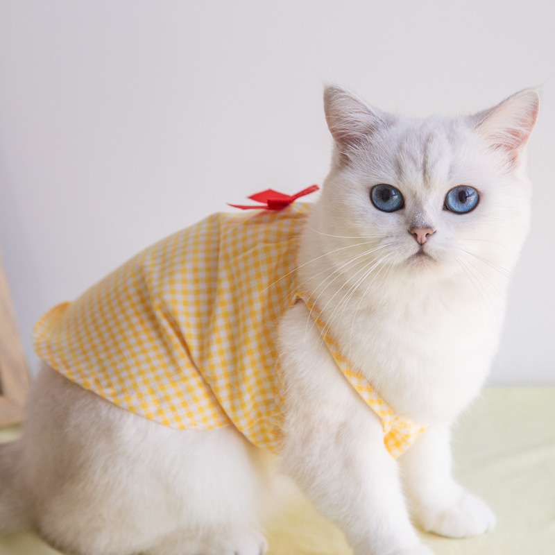 猫服 洋服 | 花柄ワンピース風猫用ベスト