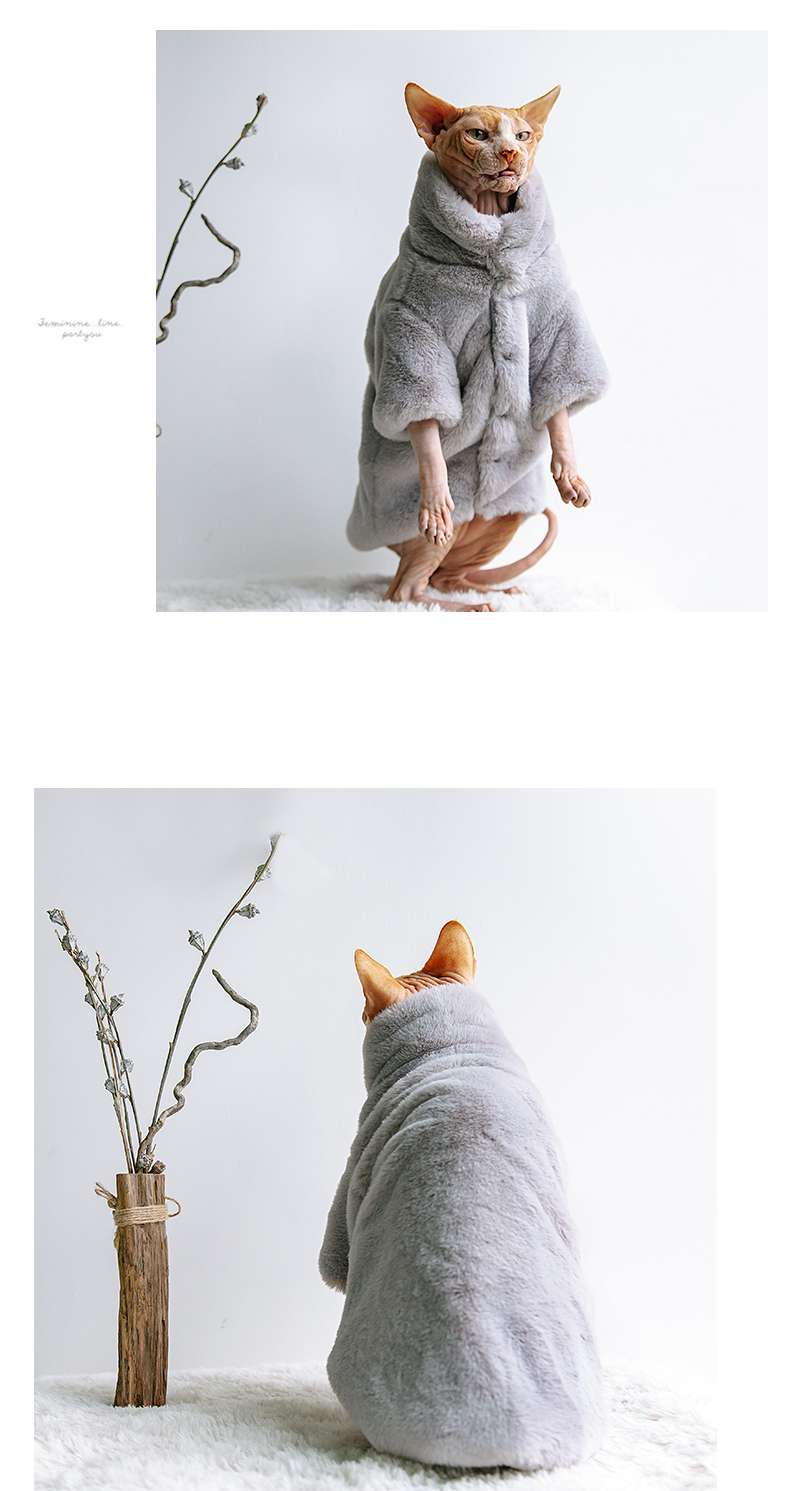 Cat Clothing Winter Jacket | Fluffy Cat Coat