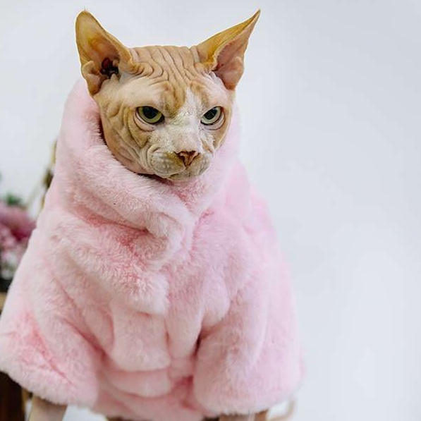 Cat Clothing Winter Jacket | Fluffy Cat Coat