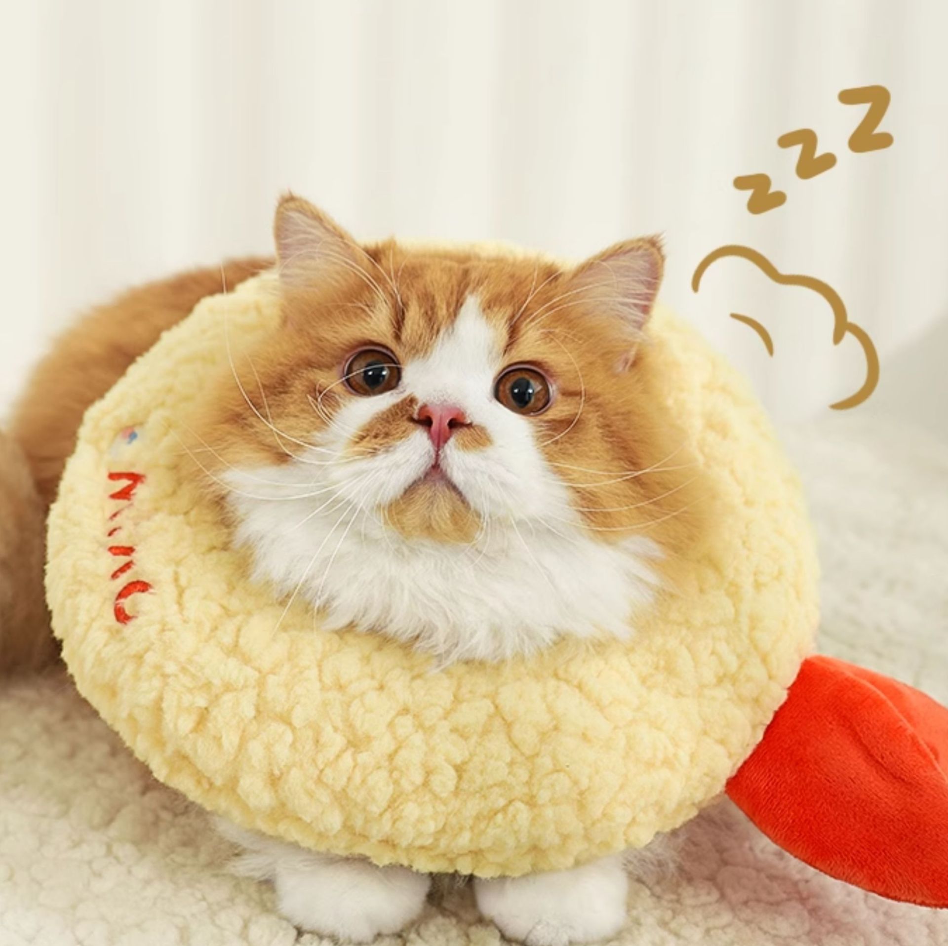 猫服 もふもふ天ぷらエリザベスカラー