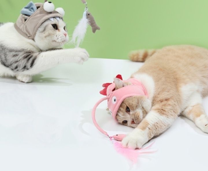 猫服 釣り好き猫ちゃん変身帽子
