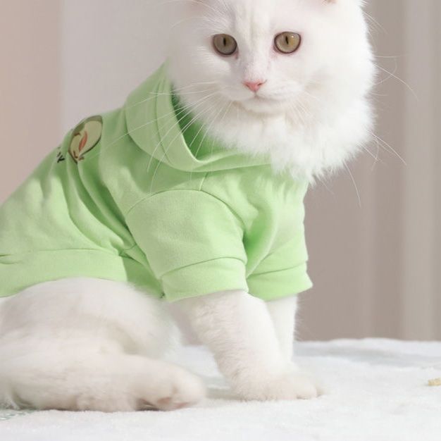 猫服 もこもこフード付き猫パーカー