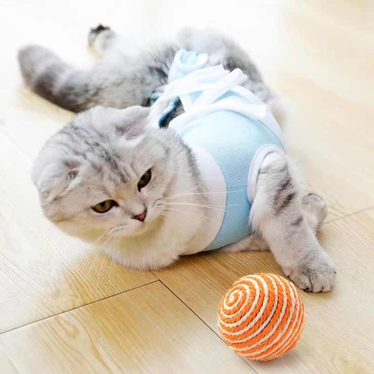 猫服 やさしい守護メッシュ術後服