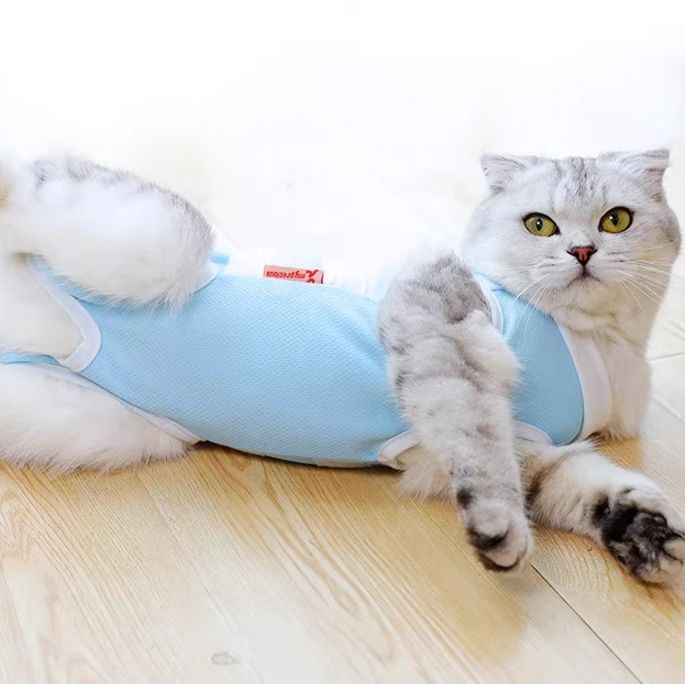 猫服 やさしい守護メッシュ術後服