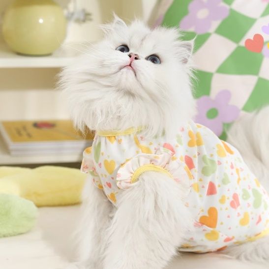 猫服 ハートいっぱい術後服