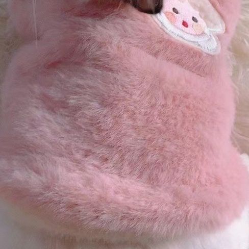 猫服 洋服もこもこ天使羽根付きニットベスト