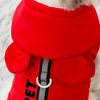 猫服洋服 スポーティラインフード付き猫用パーカー