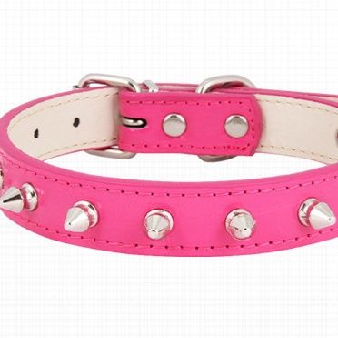 猫服 小猫用スタッズ付き調節可能首輪