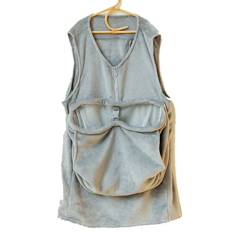 猫服 ふわもこ袋型ベスト式猫用抱っこ服