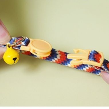 猫服 安全留め具付き防窮息鈴入り猫用首輪