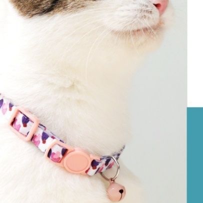 猫服 安全留め具付き防窮息鈴入り猫用首輪