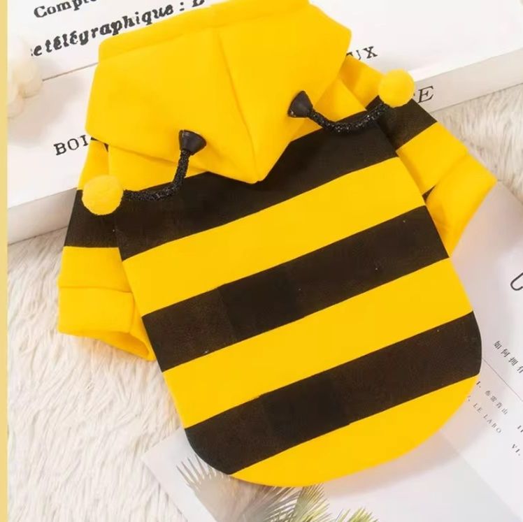 猫服 愛猫が変身ミツバチ着ぐるみ風猫服コスプレ