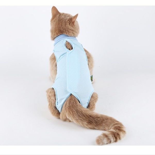 猫服 猫用全身カバー型ノースリーブタイプ 術後服