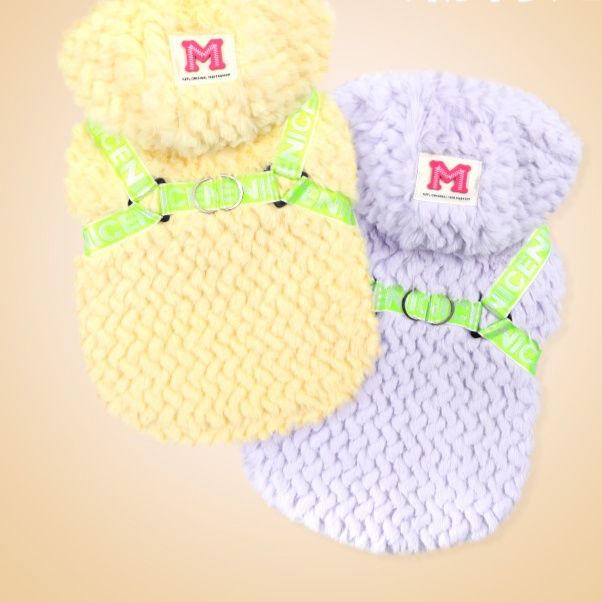 猫服 もこもこ小兎耳付き猫用　防寒服