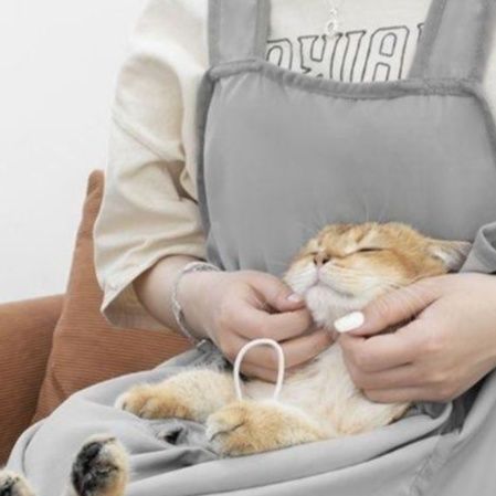 猫服 猫と一緒に過ごすふんわり抱っこエプロン