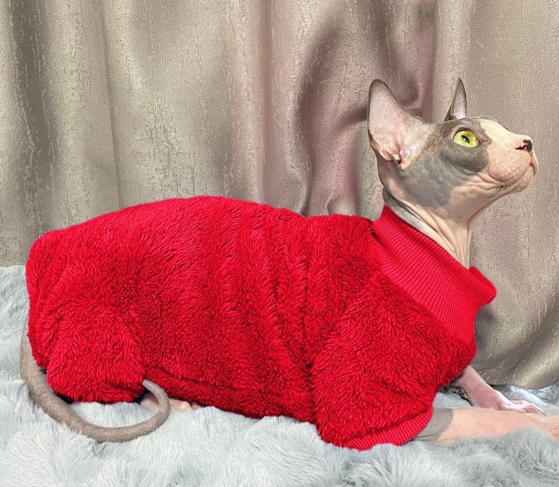 猫服 もこもこふわふわあったか防寒セーター