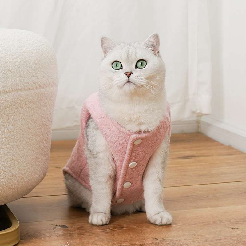 猫服  もこもこ猫ちゃんベスト