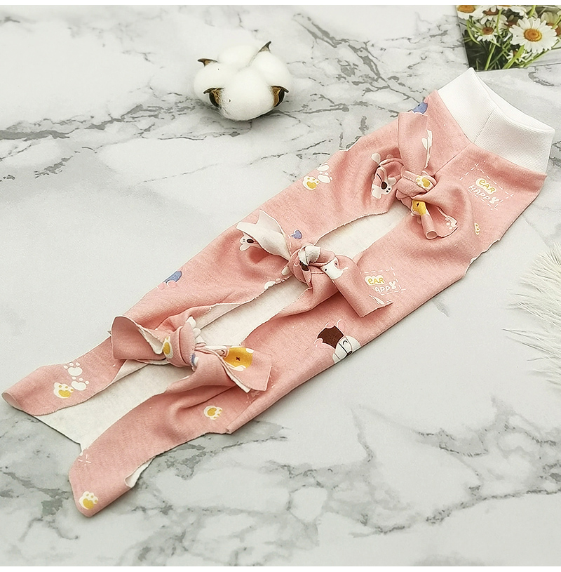 猫服 小花リボン付き和風着物風ベスト
