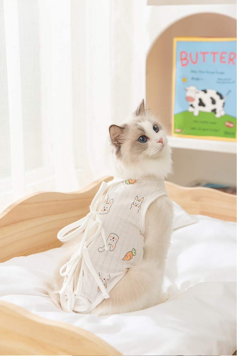 猫服 やさしい包み込み術後服