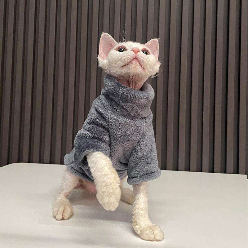 Cat Clothing Winter Jacket | Fluffy Cat Pajamas